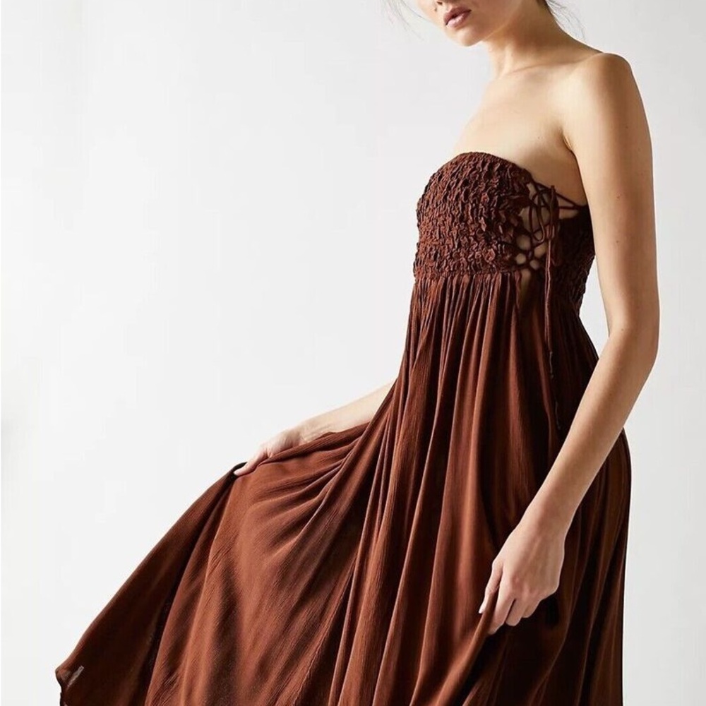 Free People Endless Summer Turning Up The Temperature Maxi Dress Size Large